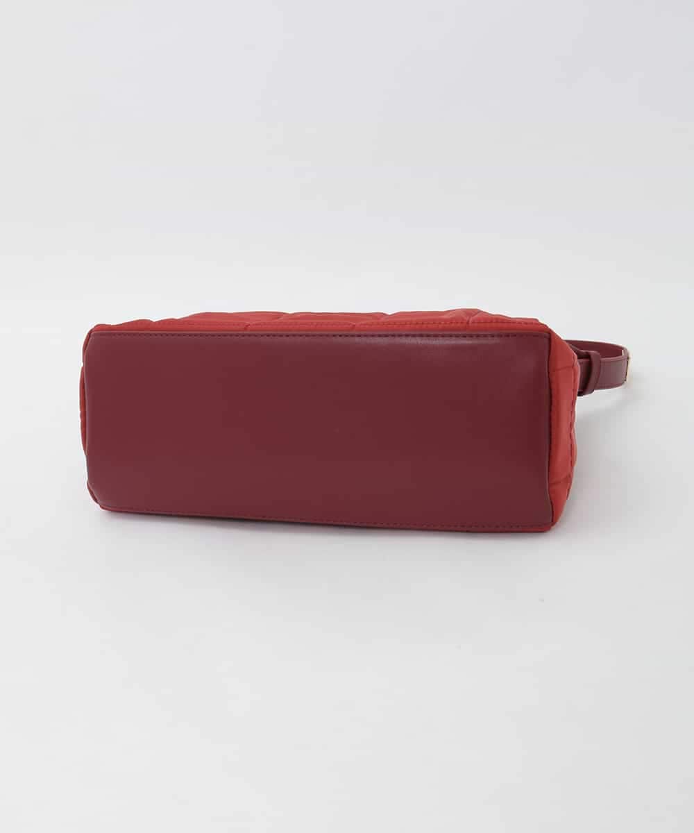 BPRAG04150 MK MICHEL KLEIN BAG(MK ミッシェルクラン バッグ) [軽量]アジャスターハンドルキルティングバッグ レッド