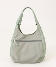 BPRAG11150 MK MICHEL KLEIN BAG(MK ミッシェルクラン バッグ) [2WAY]異素材ジョイントラウンドナイロントート グレージュ×ライトグリーン