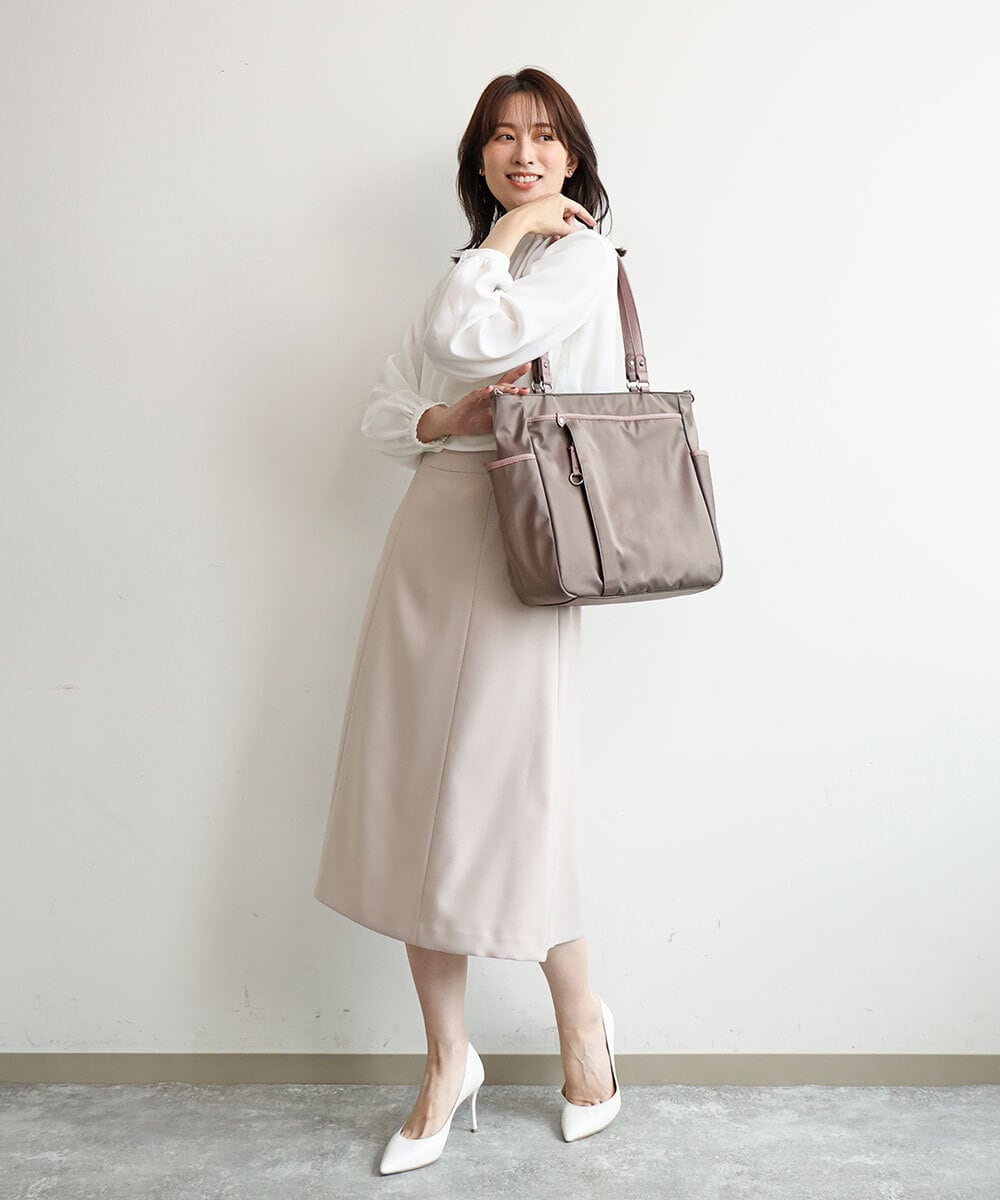 BPRAG84190 MK MICHEL KLEIN BAG(MK ミッシェルクラン バッグ) [2WAY/A4収納可]多機能ポケットナイロントートバッグ ブラック