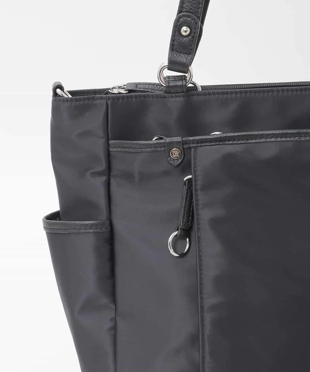 BPRAG84190 MK MICHEL KLEIN BAG(MK ミッシェルクラン バッグ) [2WAY/A4収納可]多機能ポケットナイロントートバッグ ブラック