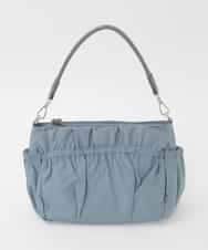 BPRAG95150 MK MICHEL KLEIN BAG(MK ミッシェルクラン バッグ) [2WAY]フリルギャザーコンパクトショルダーバッグ ライトブルー