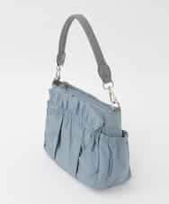 BPRAG95150 MK MICHEL KLEIN BAG(MK ミッシェルクラン バッグ) [2WAY]フリルギャザーコンパクトショルダーバッグ ライトブルー