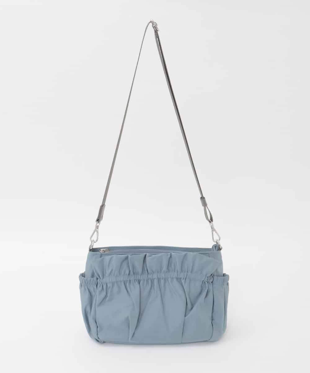 BPRAG95150 MK MICHEL KLEIN BAG(MK ミッシェルクラン バッグ) [2WAY]フリルギャザーコンパクトショルダーバッグ ライトブルー