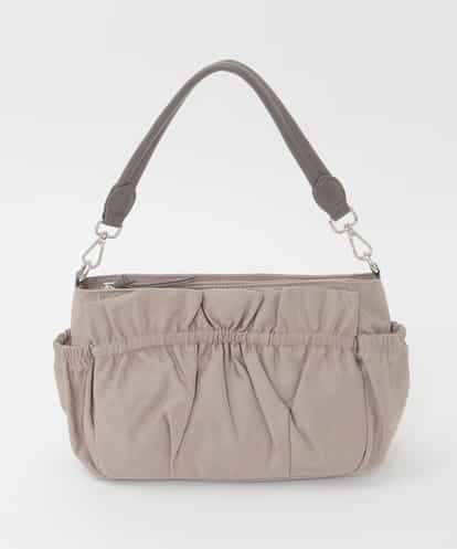 BPRAG95150 MK MICHEL KLEIN BAG [2WAY]フリルギャザーコンパクトショルダーバッグ