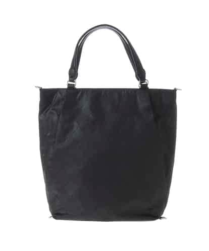 MK MICHEL KLEIN BAG(エムケー ミッシェルクラン バッグ) 【2WAY/撥水/A4対応】ダイヤ型押しマルチウェイバッグ(リュックインバッグ付き) ブラック フリーサイズ
