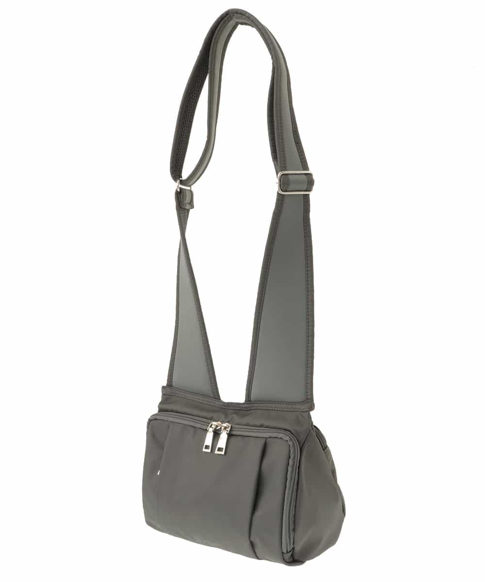 BPRAS01140 MK MICHEL KLEIN BAG(MK ミッシェルクラン バッグ) 【人間工学デザイン】コンパクトショルダーバッグ グレー