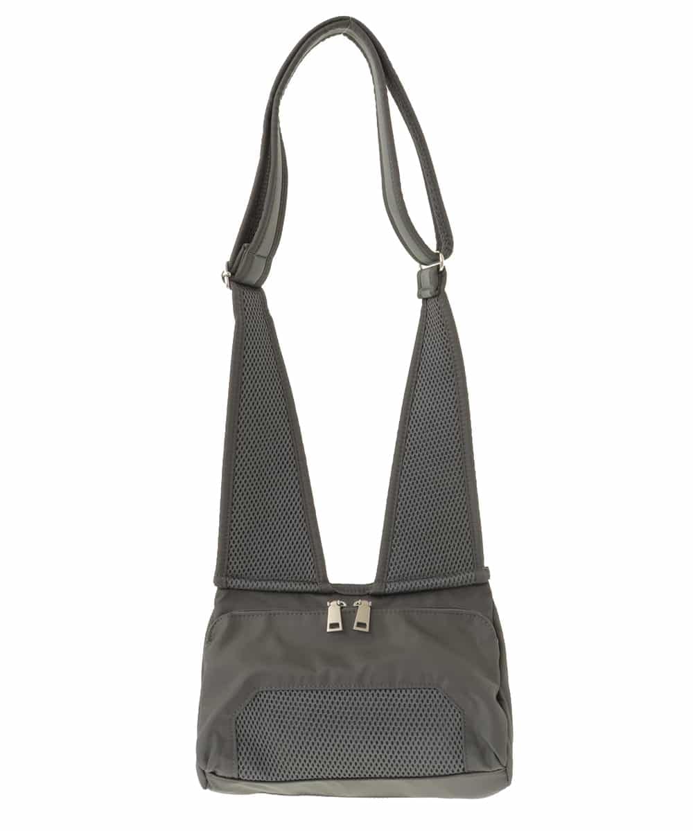 BPRAS01140 MK MICHEL KLEIN BAG(MK ミッシェルクラン バッグ) 【人間工学デザイン】コンパクトショルダーバッグ グレー