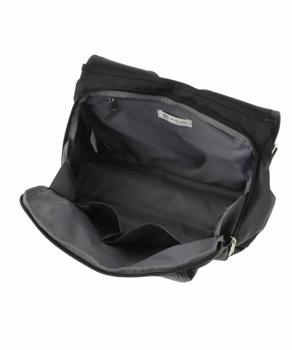 BPRAS02150 MK MICHEL KLEIN BAG(MK ミッシェルクラン バッグ) [人間工学デザイン]スポーティーショルダーバッグ ブラック