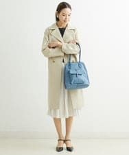 BPRAS21140 MK MICHEL KLEIN BAG(MK ミッシェルクラン バッグ) 【2WAY】フェイクレザートートバッグ ライトブルー