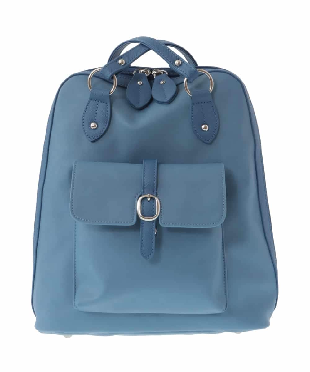 BPRAS21140 MK MICHEL KLEIN BAG(MK ミッシェルクラン バッグ) 【2WAY】フェイクレザートートバッグ ライトブルー