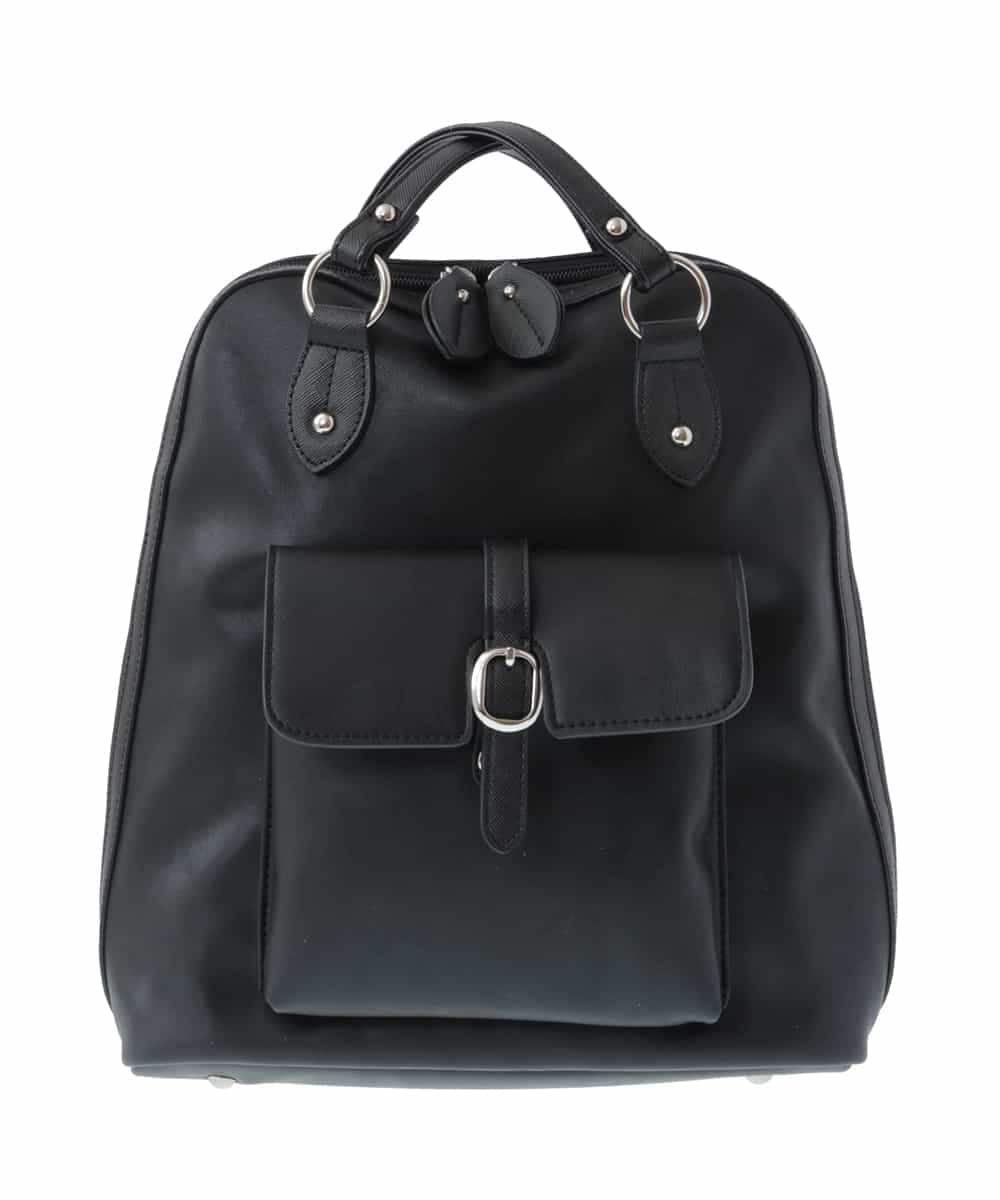 BPRAS21140 MK MICHEL KLEIN BAG(MK ミッシェルクラン バッグ) 【2WAY】フェイクレザートートバッグ ブラック