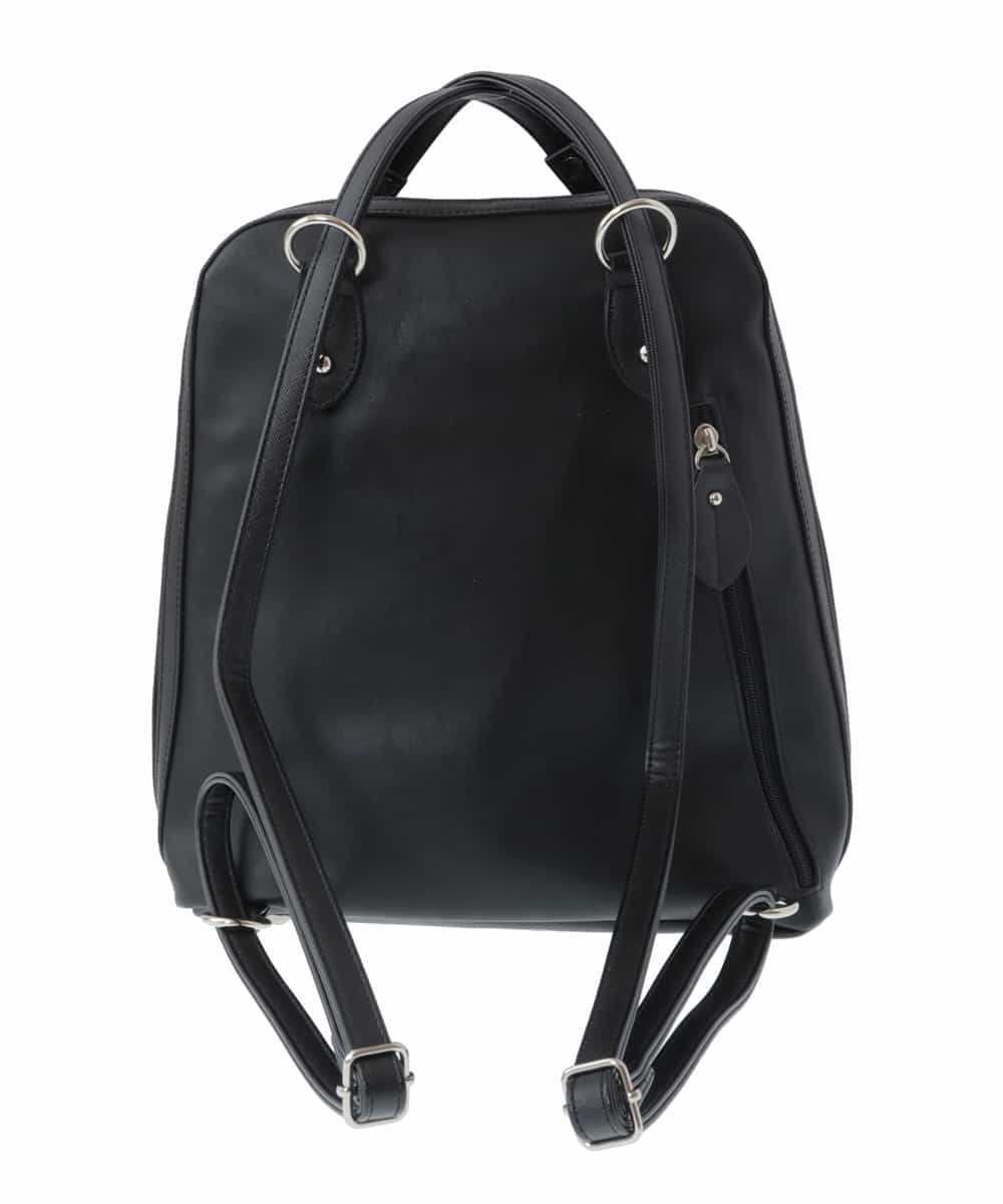 BPRAS21140 MK MICHEL KLEIN BAG(MK ミッシェルクラン バッグ) 【2WAY】フェイクレザートートバッグ ブラック