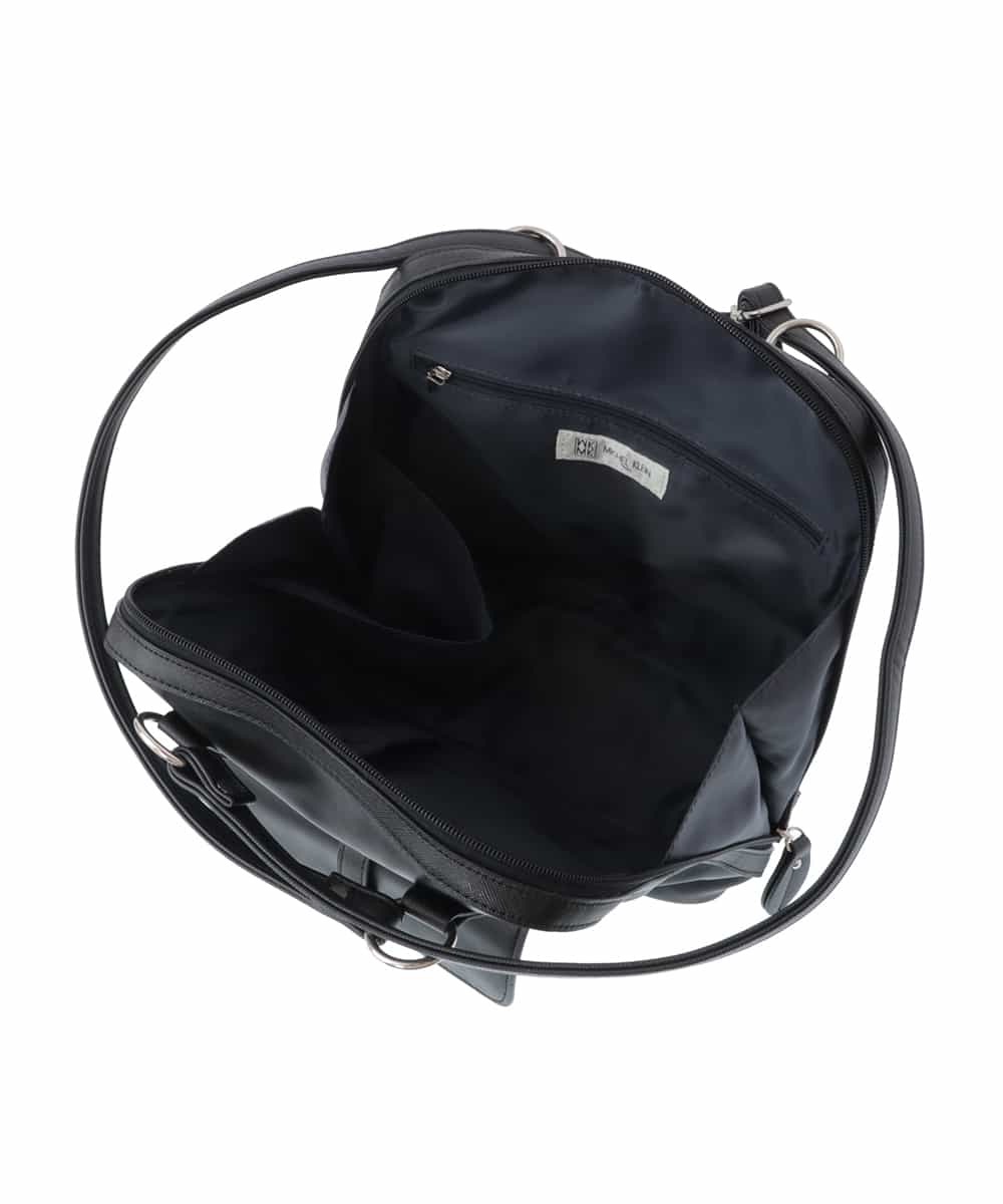 BPRAS21140 MK MICHEL KLEIN BAG(MK ミッシェルクラン バッグ) 【2WAY】フェイクレザートートバッグ ブラック