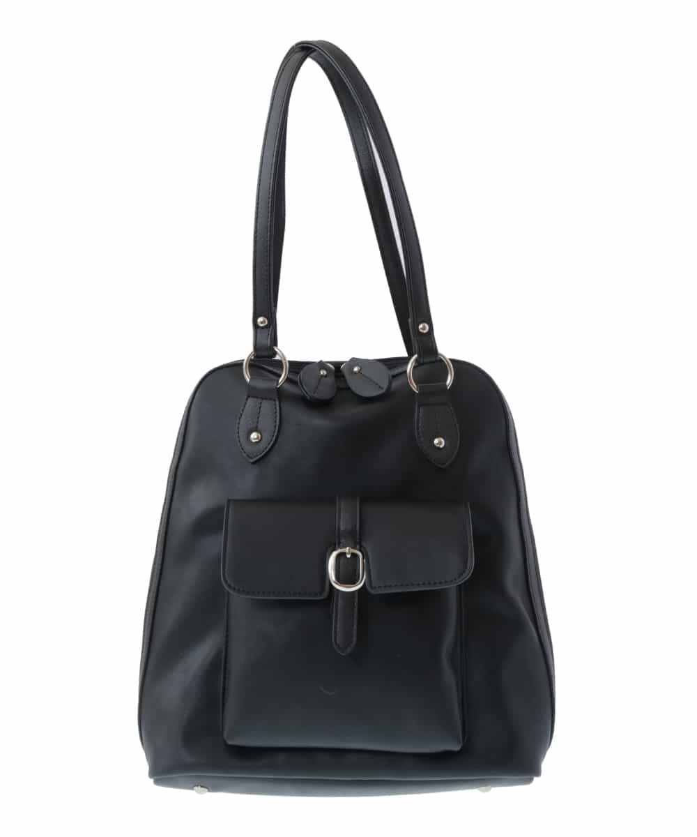 BPRAS21140 MK MICHEL KLEIN BAG(MK ミッシェルクラン バッグ) 【2WAY】フェイクレザートートバッグ ブラック