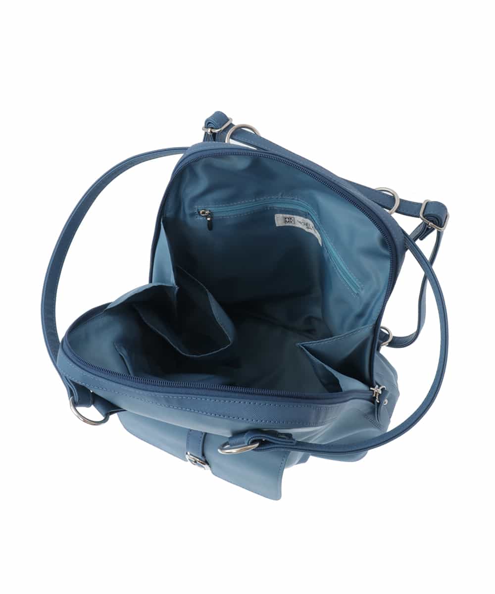 BPRAS21140 MK MICHEL KLEIN BAG(MK ミッシェルクラン バッグ) 【2WAY】フェイクレザートートバッグ ブラック