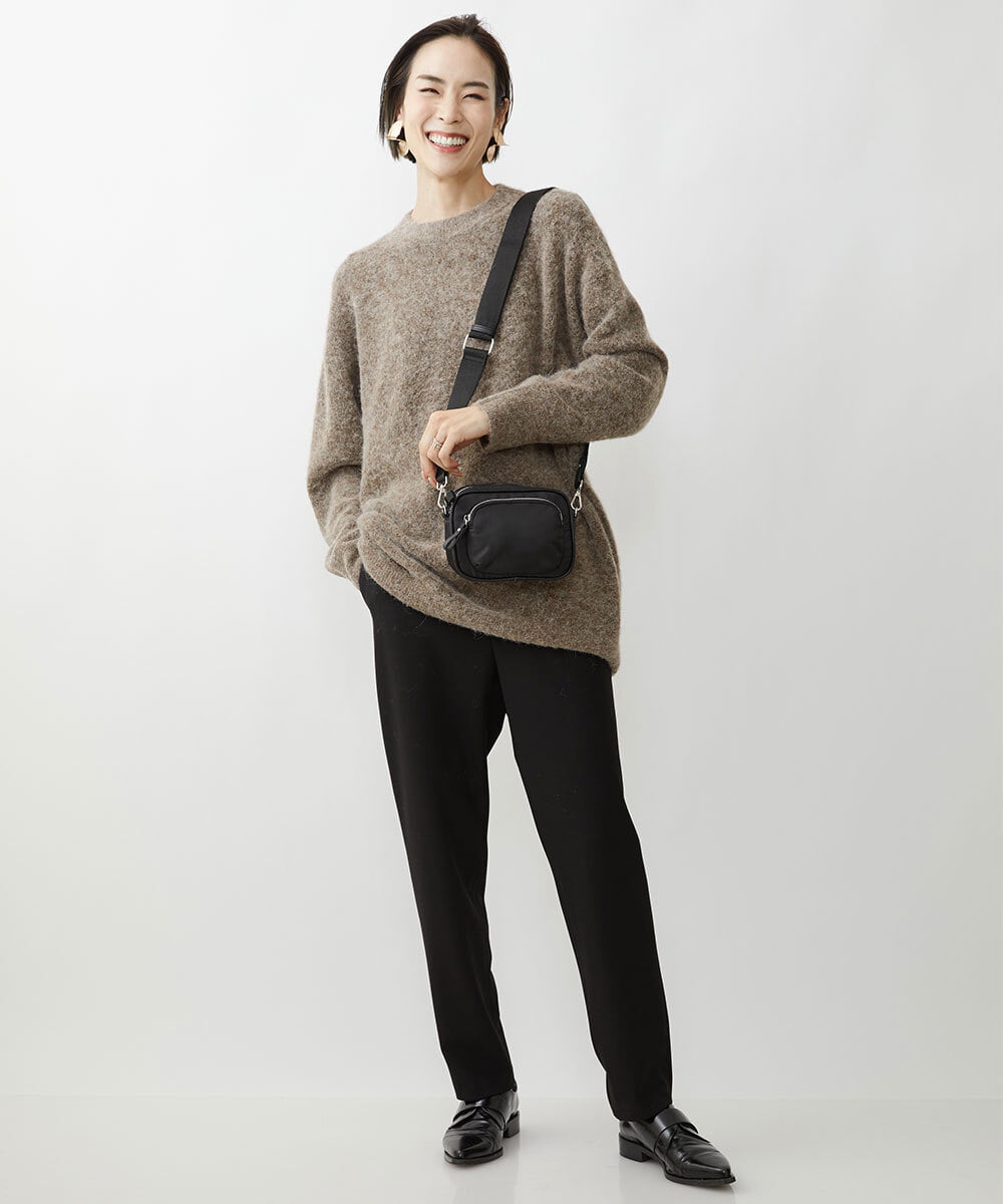 BPRAV01110 MK MICHEL KLEIN BAG(MK ミッシェルクラン バッグ) スクエアフォルムミニショルダーバッグ ブラック
