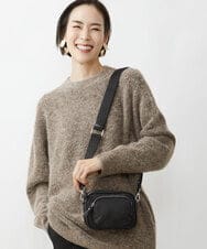 BPRAV01110 MK MICHEL KLEIN BAG(MK ミッシェルクラン バッグ) スクエアフォルムミニショルダーバッグ ブラック