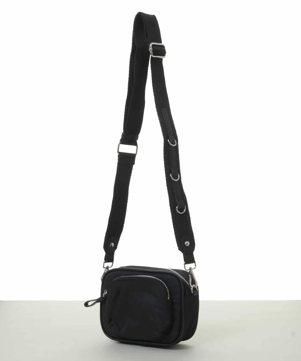 BPRAV01110 MK MICHEL KLEIN BAG(MK ミッシェルクラン バッグ) スクエアフォルムミニショルダーバッグ ブラック