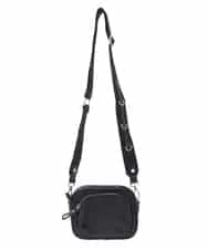 BPRAV01110 MK MICHEL KLEIN BAG(MK ミッシェルクラン バッグ) スクエアフォルムミニショルダーバッグ ブラック