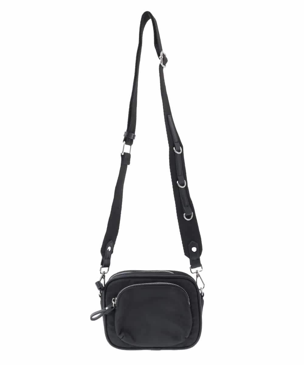 BPRAV01110 MK MICHEL KLEIN BAG(MK ミッシェルクラン バッグ) スクエアフォルムミニショルダーバッグ ブラック