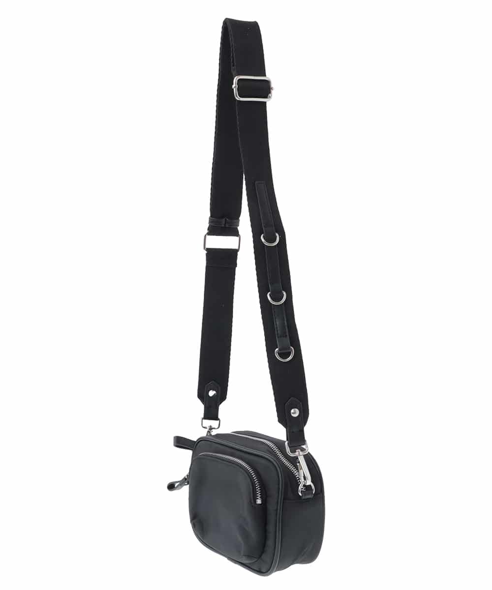 BPRAV01110 MK MICHEL KLEIN BAG(MK ミッシェルクラン バッグ) スクエアフォルムミニショルダーバッグ ブラック