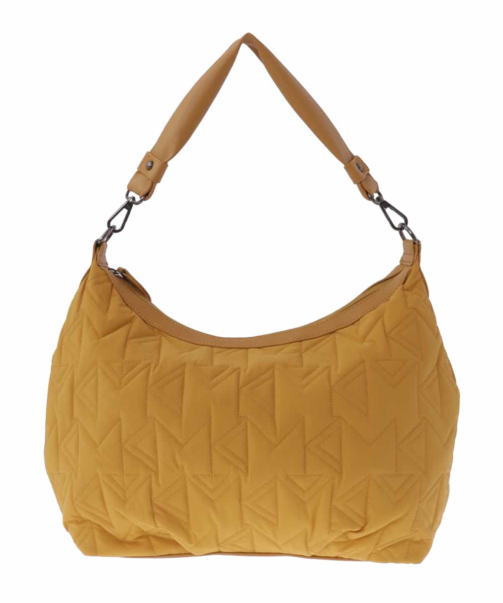 BPRAV02150 MK MICHEL KLEIN BAG(MK ミッシェルクラン バッグ) MKキルティングショルダーバッグ マスタード