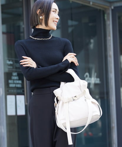 BPRAV06140 MK MICHEL KLEIN BAG [2WAY]異素材デザインミニトートバッグ