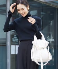 BPRAV06140 MK MICHEL KLEIN BAG(MK ミッシェルクラン バッグ) [2WAY]異素材デザインミニトートバッグ アイボリー