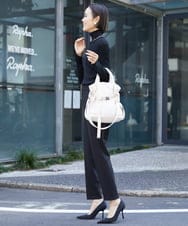 BPRAV06140 MK MICHEL KLEIN BAG(MK ミッシェルクラン バッグ) [2WAY]異素材デザインミニトートバッグ アイボリー