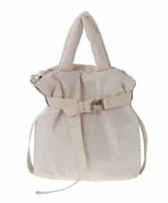 BPRAV06140 MK MICHEL KLEIN BAG(MK ミッシェルクラン バッグ) [2WAY]異素材デザインミニトートバッグ アイボリー