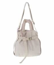 BPRAV06140 MK MICHEL KLEIN BAG(MK ミッシェルクラン バッグ) [2WAY]異素材デザインミニトートバッグ アイボリー