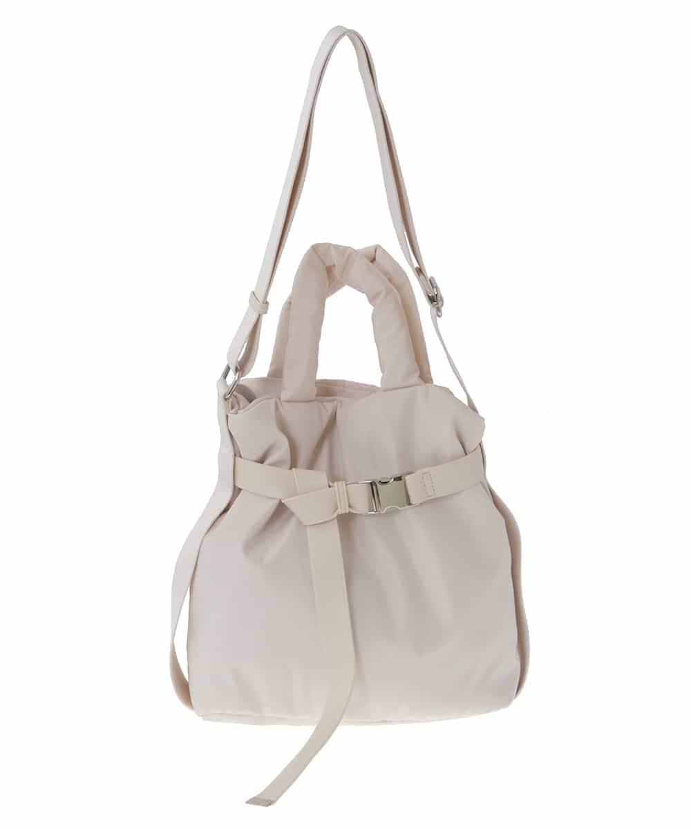 BPRAV06140 MK MICHEL KLEIN BAG(MK ミッシェルクラン バッグ) [2WAY]異素材デザインミニトートバッグ アイボリー