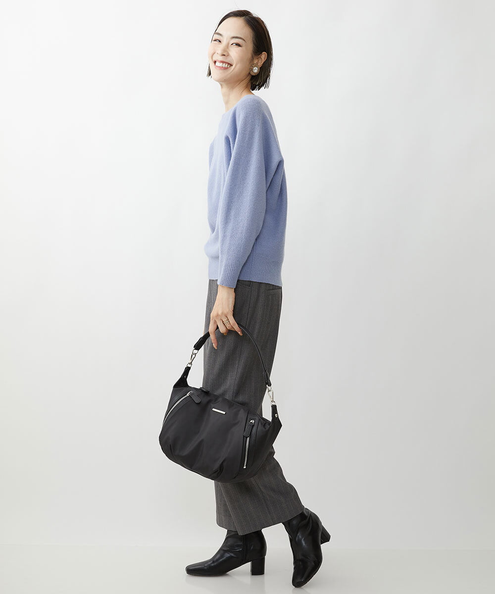 BPRAV12140 MK MICHEL KLEIN BAG(MK ミッシェルクラン バッグ) [2WAY]異素材ドッキングワンハンドルバッグ ベージュ