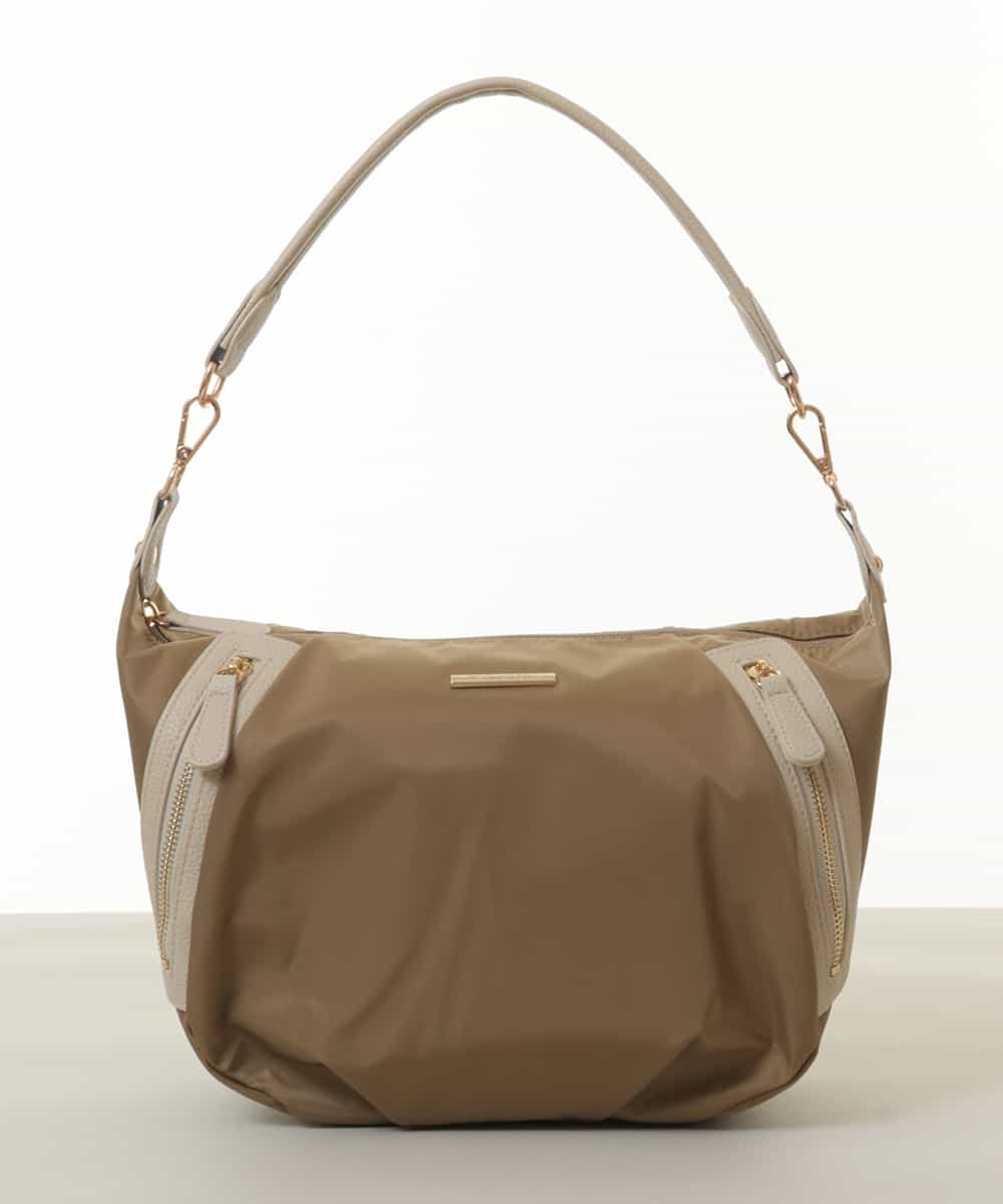 BPRAV12140 MK MICHEL KLEIN BAG(MK ミッシェルクラン バッグ) [2WAY]異素材ドッキングワンハンドルバッグ ベージュ