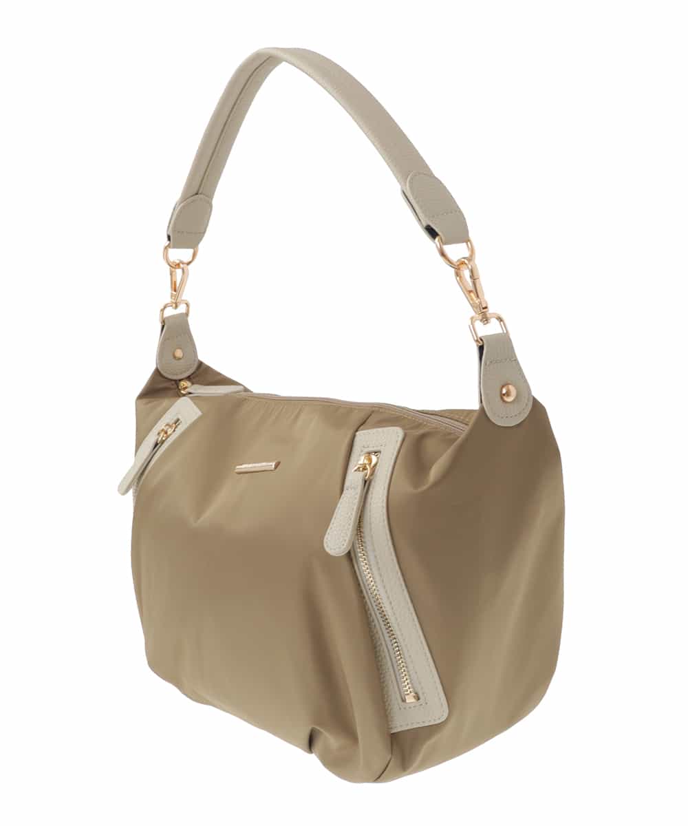BPRAV12140 MK MICHEL KLEIN BAG(MK ミッシェルクラン バッグ) [2WAY]異素材ドッキングワンハンドルバッグ ベージュ