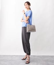 BPRAV21130 MK MICHEL KLEIN BAG(MK ミッシェルクラン バッグ) [軽量]合成皮革ジョイントショルダーバッグ イエロー