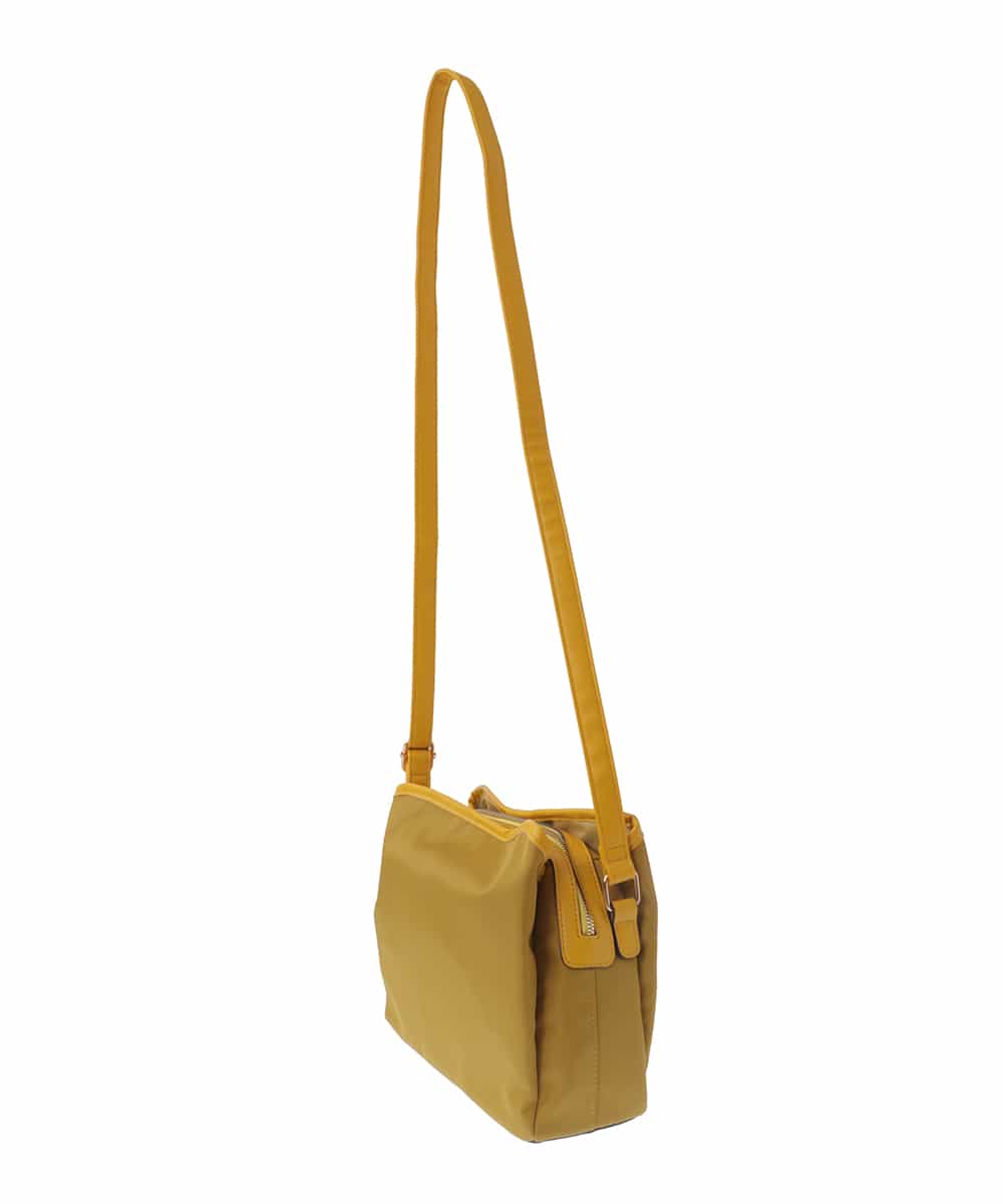 BPRAV21130 MK MICHEL KLEIN BAG(MK ミッシェルクラン バッグ) [軽量]合成皮革ジョイントショルダーバッグ イエロー