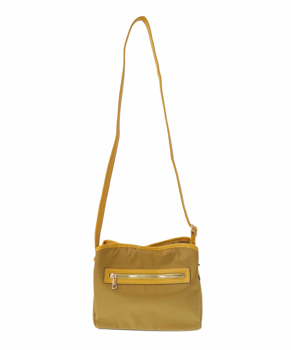 BPRAV21130 MK MICHEL KLEIN BAG(MK ミッシェルクラン バッグ) [軽量]合成皮革ジョイントショルダーバッグ イエロー