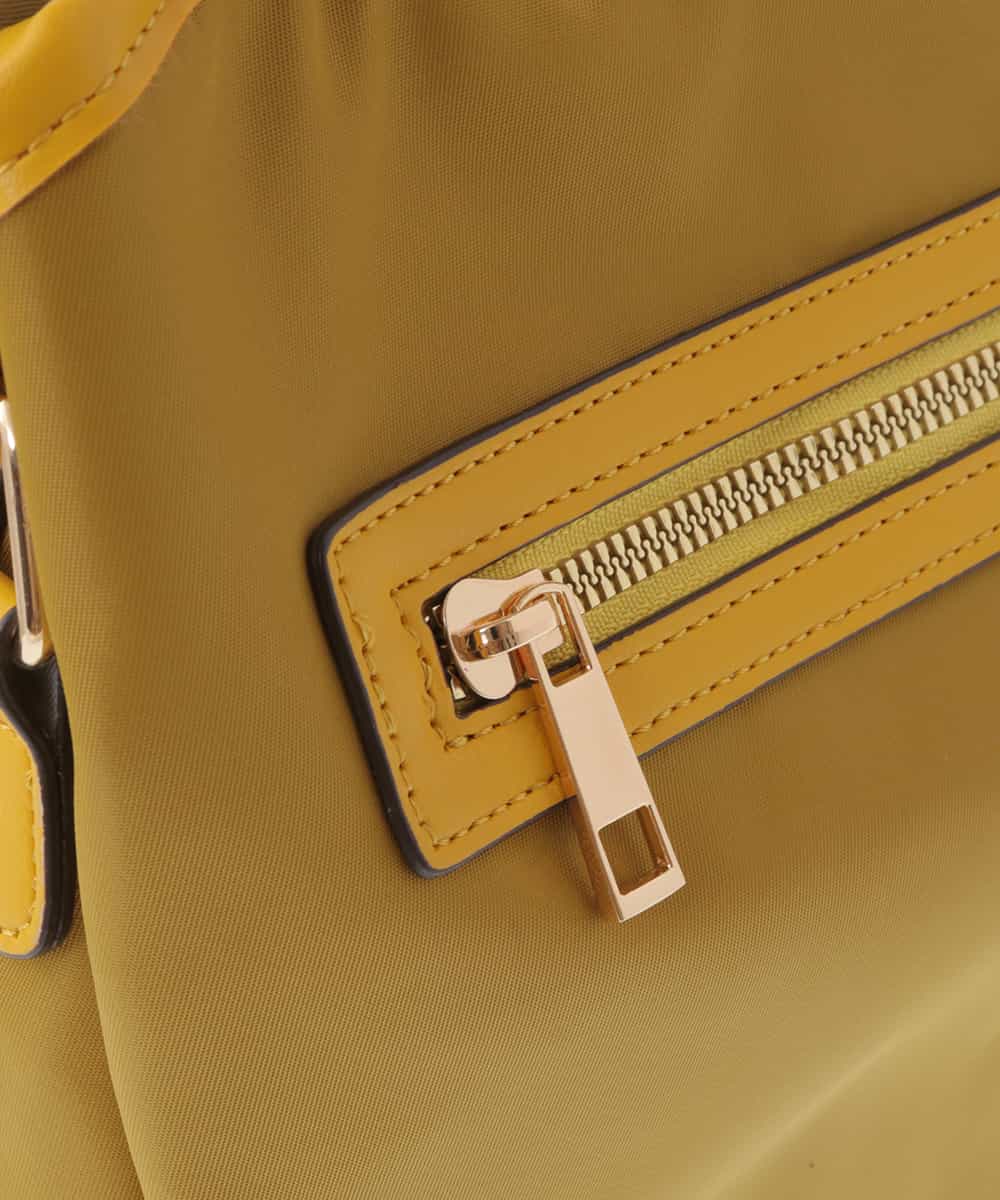 BPRAV21130 MK MICHEL KLEIN BAG(MK ミッシェルクラン バッグ) [軽量]合成皮革ジョイントショルダーバッグ イエロー