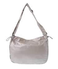 BPRAV23130 MK MICHEL KLEIN BAG(MK ミッシェルクラン バッグ) ドロストデザインメタリックショルダーバッグ ベージュ