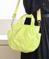 BPREA21150 MK MICHEL KLEIN BAG(MK ミッシェルクラン バッグ) [2WAY]タックデザインコンパクトトートバッグ イエロー