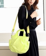 BPREA21150 MK MICHEL KLEIN BAG(MK ミッシェルクラン バッグ) [2WAY]タックデザインコンパクトトートバッグ イエロー