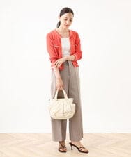 BPREA21150 MK MICHEL KLEIN BAG(MK ミッシェルクラン バッグ) [2WAY]タックデザインコンパクトトートバッグ イエロー