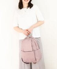 BPREA21170 MK MICHEL KLEIN BAG(MK ミッシェルクラン バッグ) [撥水加工]タックデザインマルチポケットリュック ピンク
