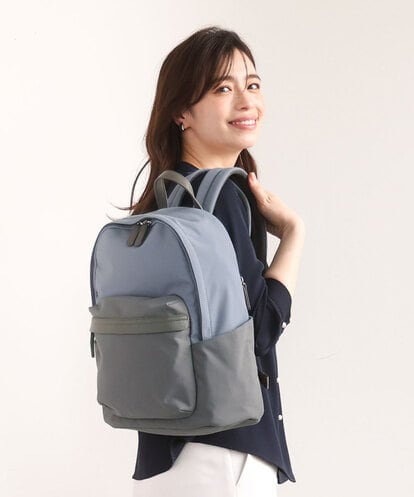 BPRED21170 MK MICHEL KLEIN BAG [軽量/A4収納可]異素材ジョイントナイロンリュックサック