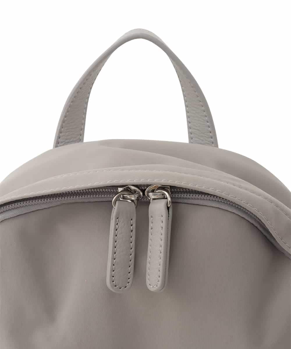 BPRED21170 MK MICHEL KLEIN BAG(MK ミッシェルクラン バッグ) [軽量/A4収納可]異素材ジョイントナイロンリュックサック グレー