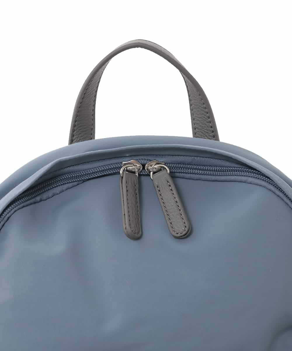 BPRED21170 MK MICHEL KLEIN BAG(MK ミッシェルクラン バッグ) [軽量/A4収納可]異素材ジョイントナイロンリュックサック グレー