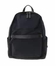 BPRED21170 MK MICHEL KLEIN BAG(MK ミッシェルクラン バッグ) [軽量/A4収納可]異素材ジョイントナイロンリュックサック ブラック