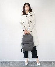BPRED22180 MK MICHEL KLEIN BAG(MK ミッシェルクラン バッグ) [撥水/A4収納可]クッションポケット付きスクエアリュック グレー