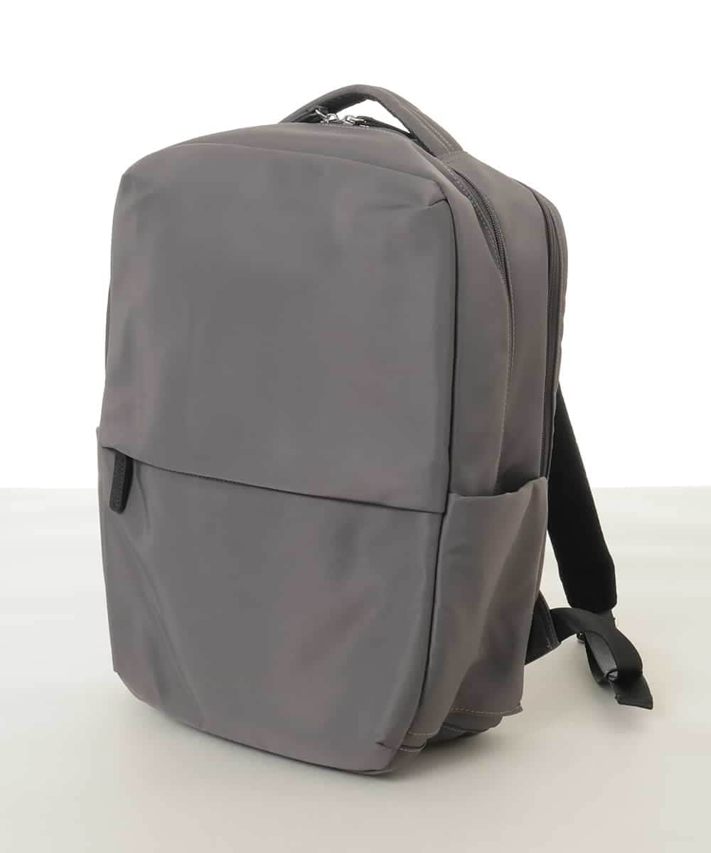 BPRED22180 MK MICHEL KLEIN BAG(MK ミッシェルクラン バッグ) [撥水/A4収納可]クッションポケット付きスクエアリュック グレー